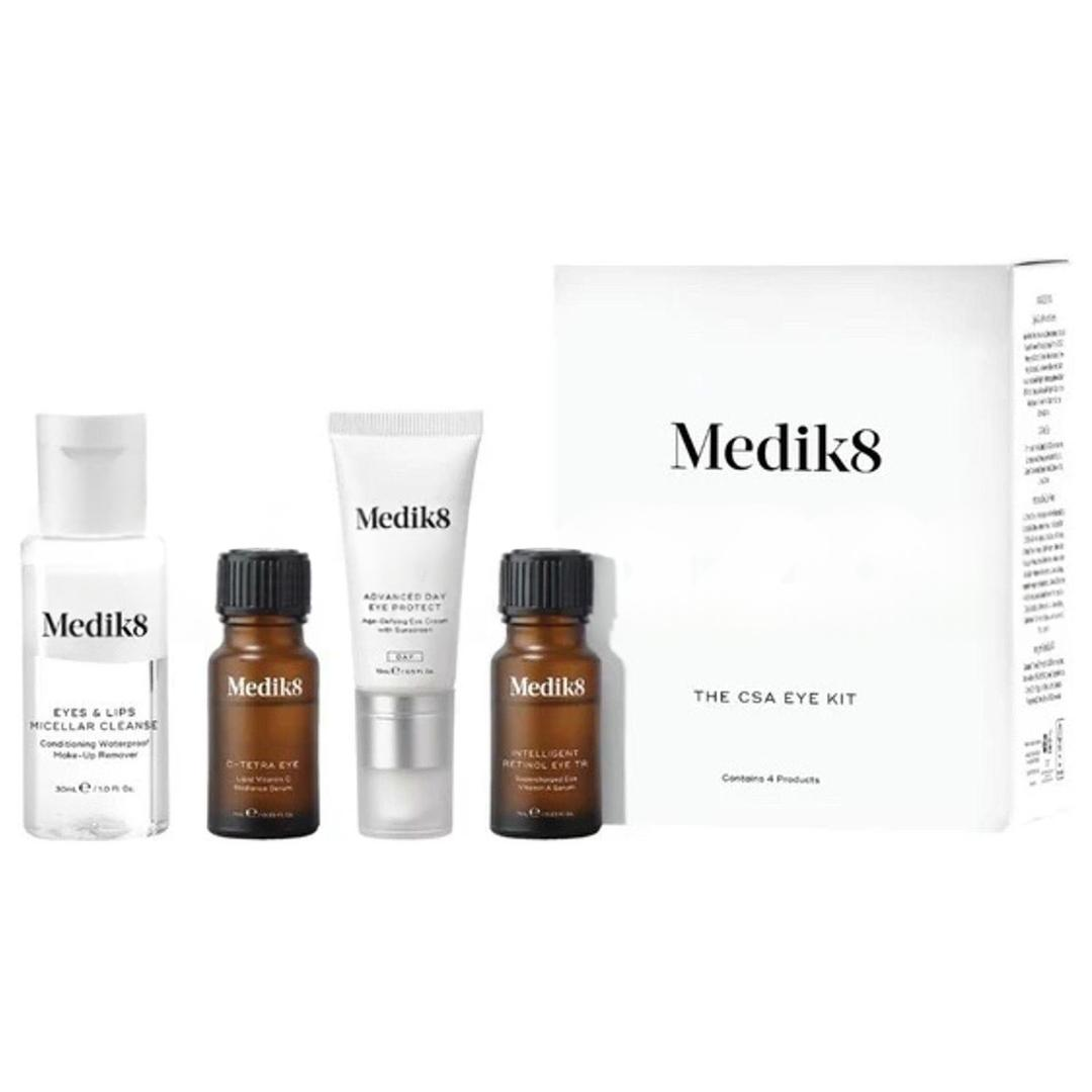 Medik8 CSA Eye Kit Edition - Eyes & Lips Micellar Cleanse 30 ml - C-Tetra Eye 7 ml - Advanced Day Eye Protect 15 ml - Retinol Eye TR 7 ml