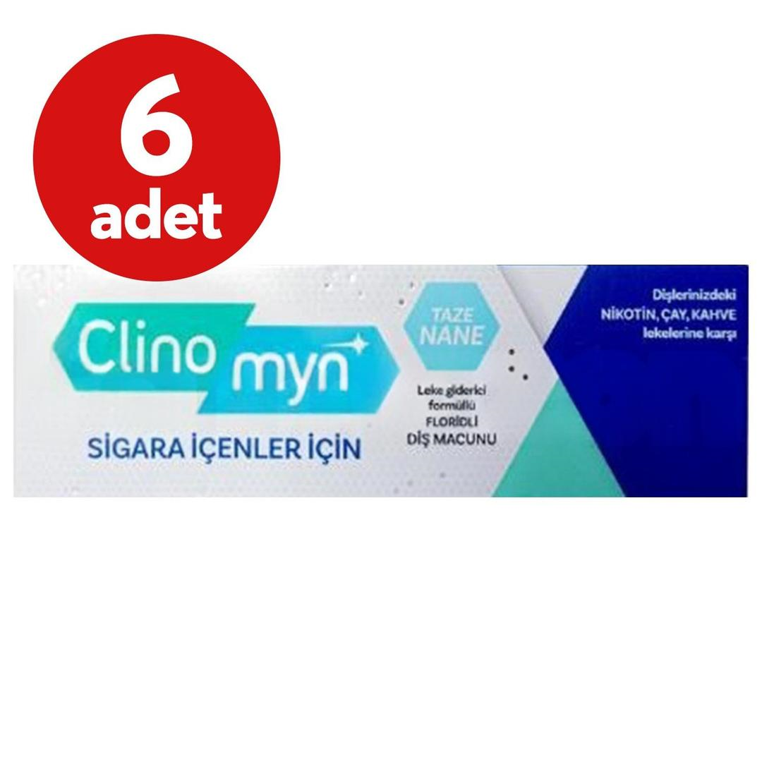Clinomyn Sigara İçenlere Özel Diş Macunu 75 ml - 6 Adet