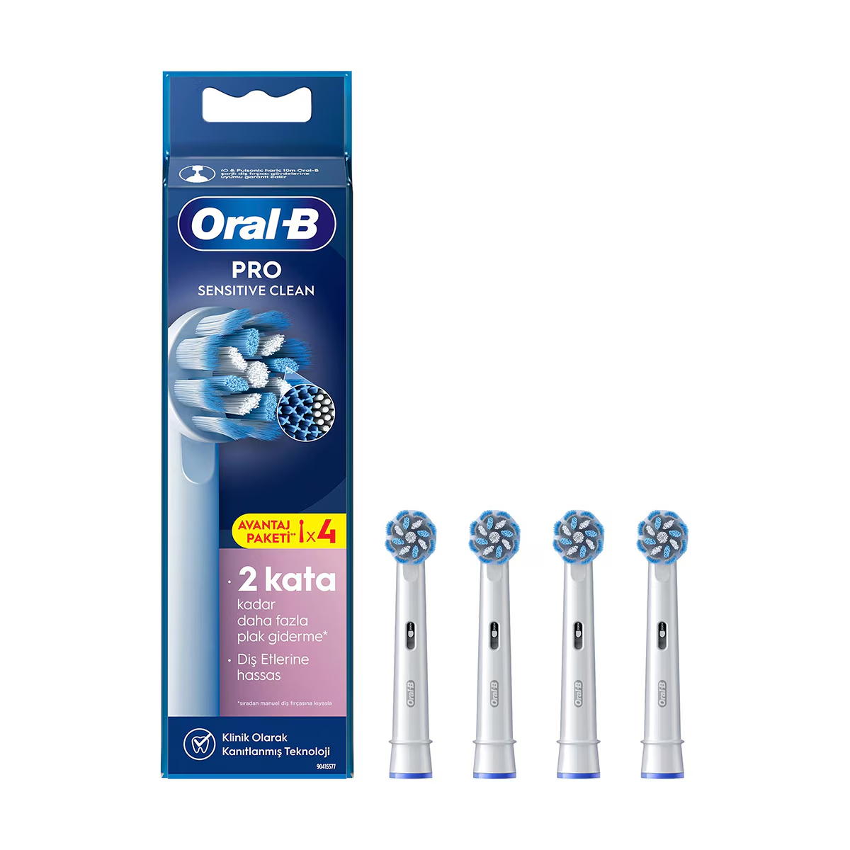 Oral-B Yedek Başlık 4'lü Sensitive Clean Şarjlı Diş Fırçası