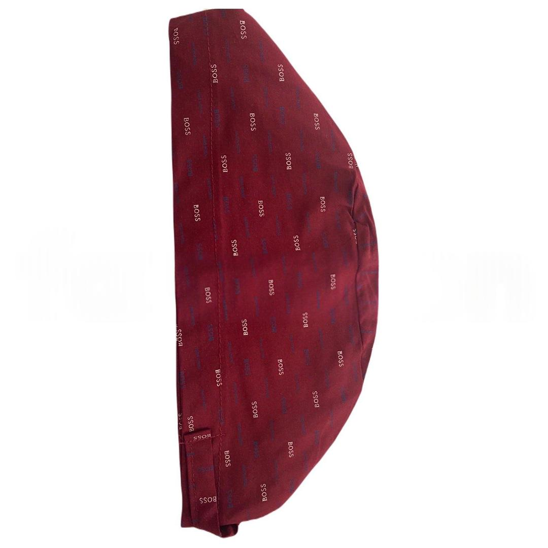Boss Kumaş Bone %100 Kumaş Lastikli Unisex Bordo Bedensiz