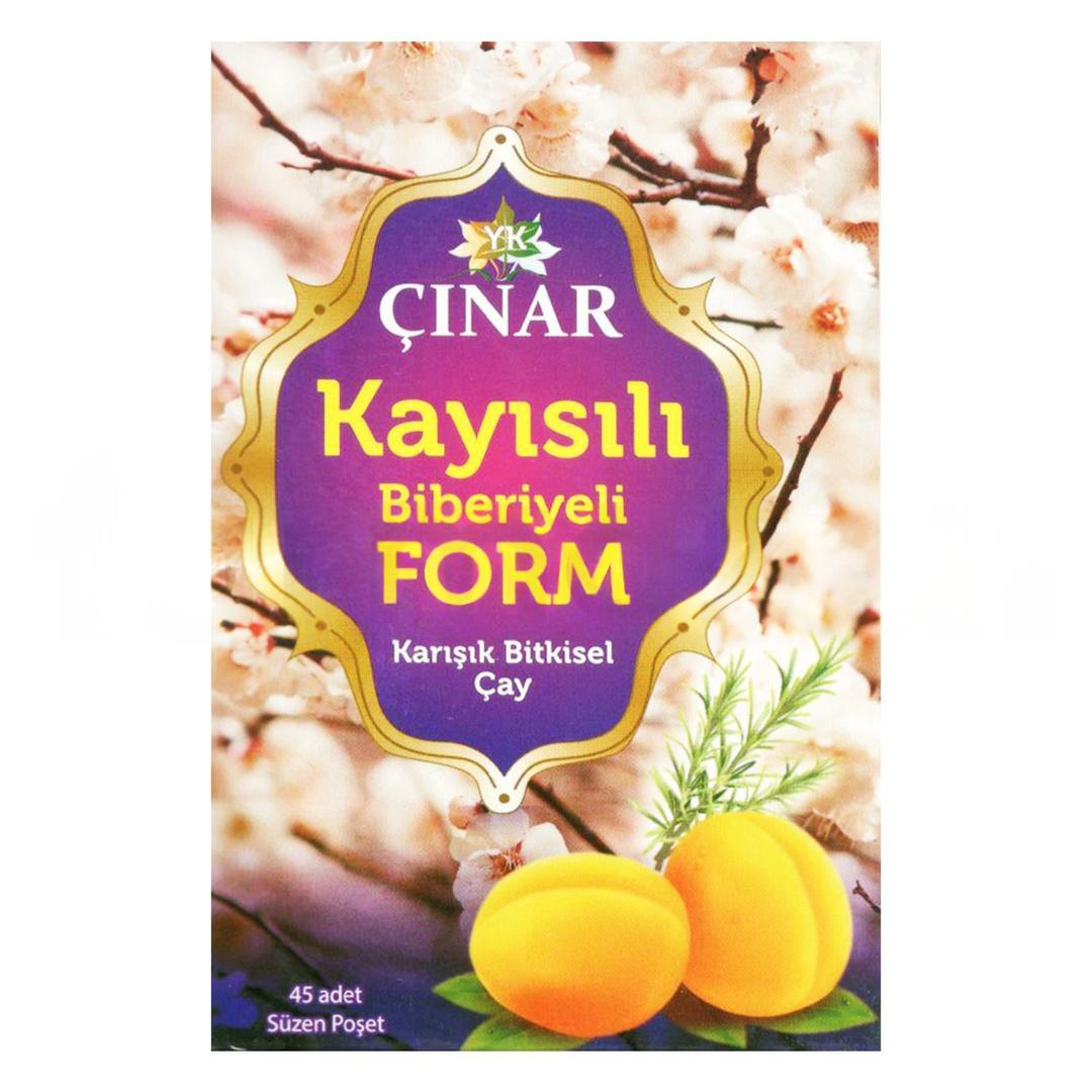 Çınar Kayısılı Biberiyeli Karışık Bitki Çayı 45 Süzen Poşet