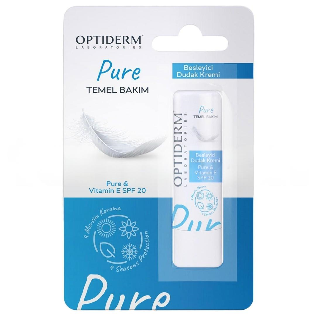Optiderm Lip Stick E Vitaminli SPF20+ Natural