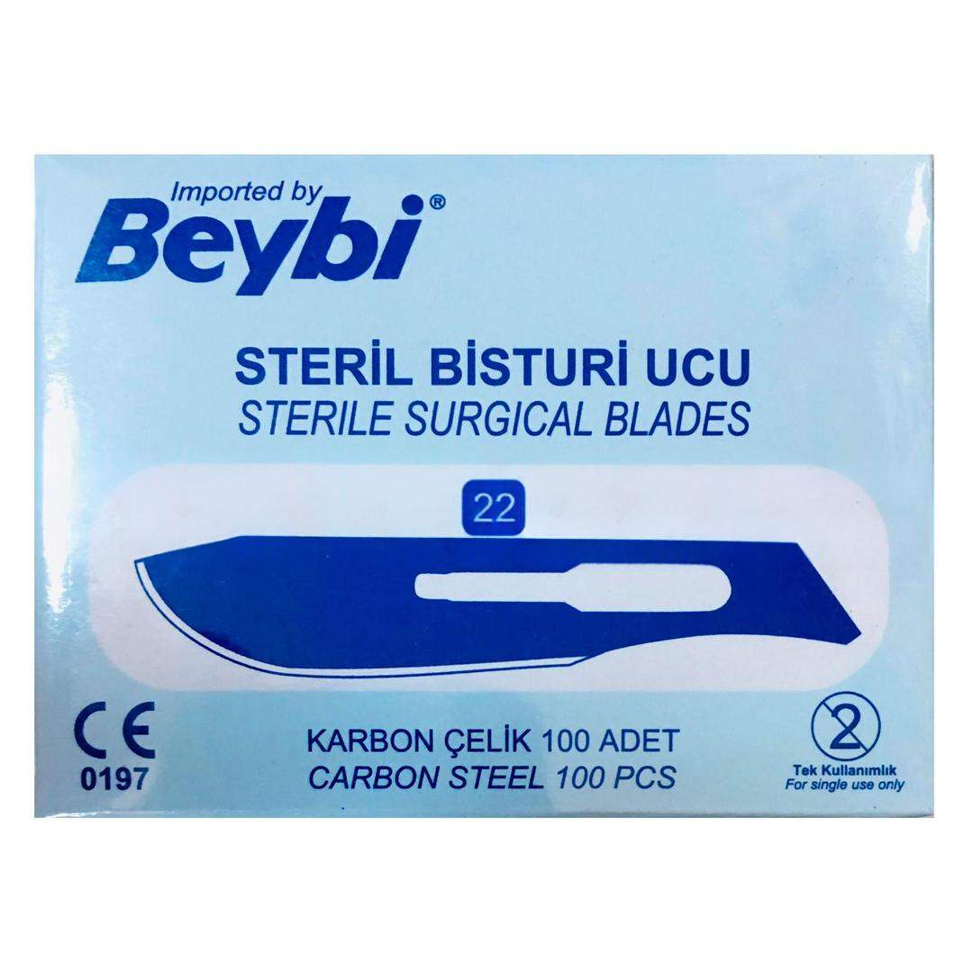 Beybi Steril Bistüri Ucu No: 22 100 Adet