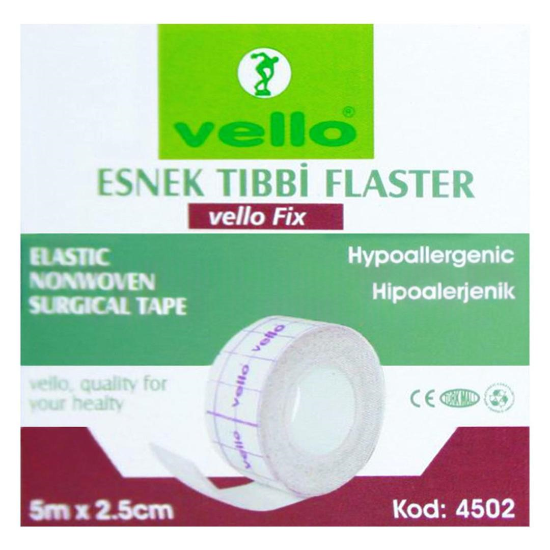 Vello Esnek Tıbbi Flaster Vello Fix 5m x 2,5cm