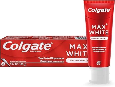 Colgate Max White Kalıcı Beyazlık Beyazlatıcı 75 ml Diş Macunu