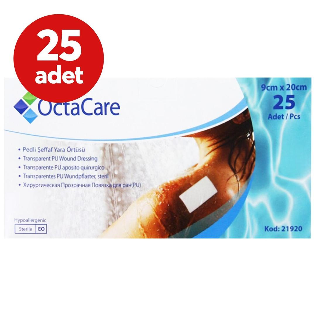 Octacare Şeffaf PU Film Yara Örtüsü 9 x 20 cm - 25 Adet