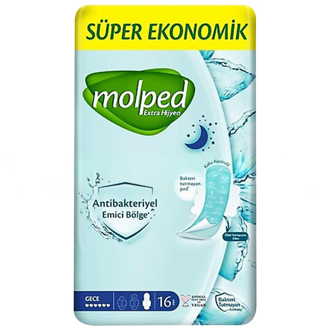 Molped Süper Ekonomik Gece Hijyenik Ped 16'lı