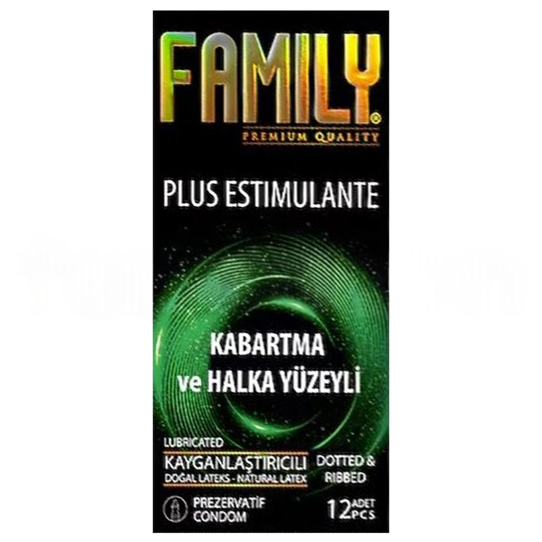 Family Prezervatif Kayganlaştırıcı Kabartma ve Halka Yüzeyli 12'li