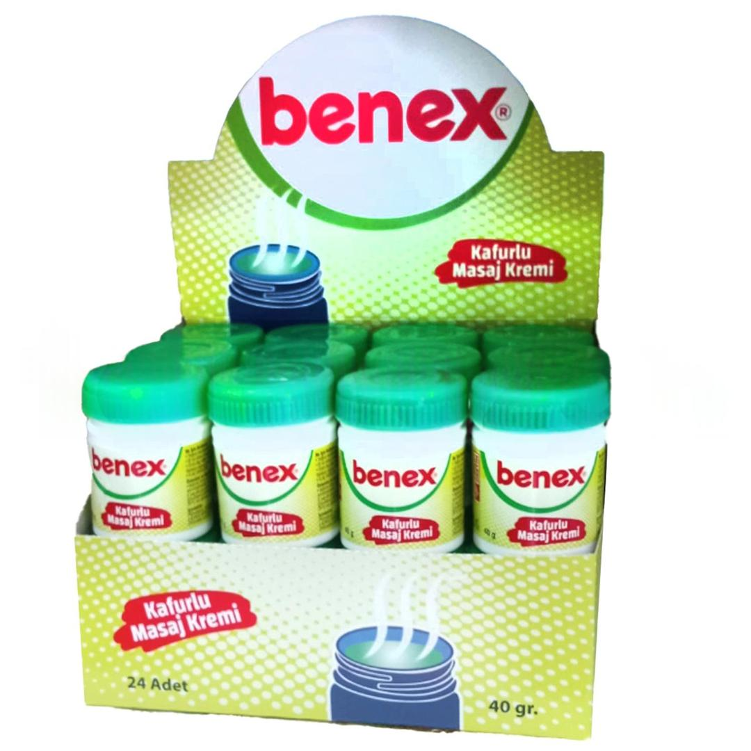 Benex Kafurlu Masaj Kremi 40 gr - Stant 24'lü
