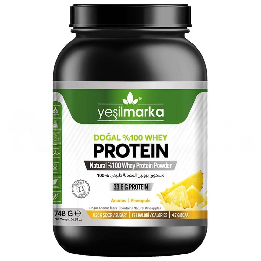 Yeşilmarka Doğal Whey Protein Tozu Ananas 748 gr