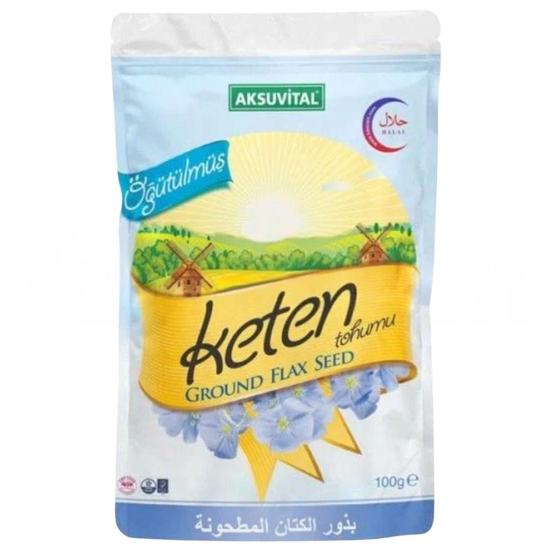 Aksuvital Öğütülmüş Keten Tohumu 100 gr