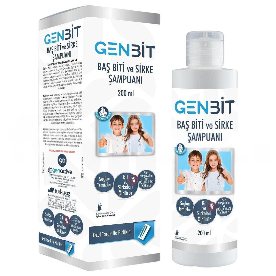 Genbit Baş Biti ve Sirke Şampuanı 200 ml