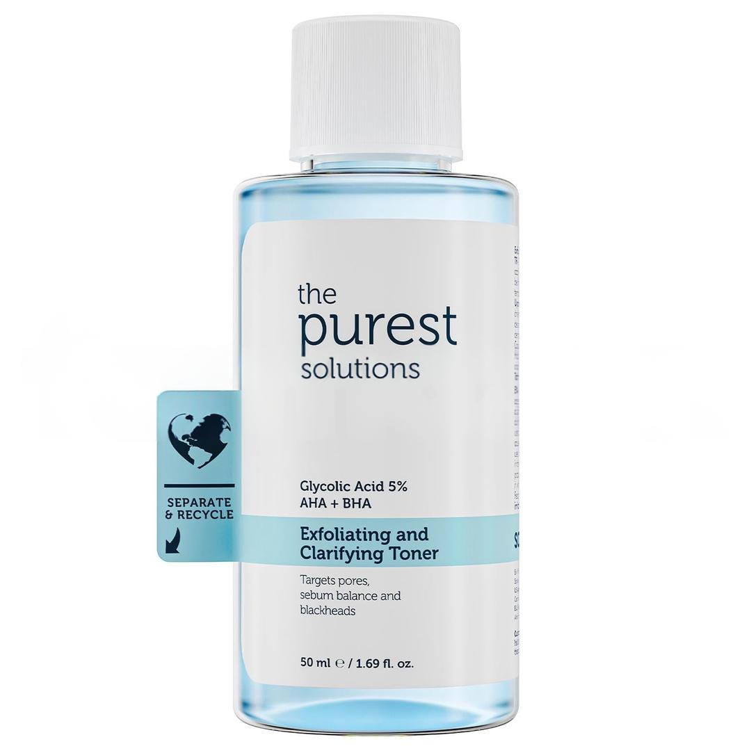 The Purest Solutions Seyahat Boy Kuru ve Karma Ciltler İçin Nemlendirici ve Bariyer Onarıcı Hyalüronik Asit Yüz Temizleme Jeli 50 ml