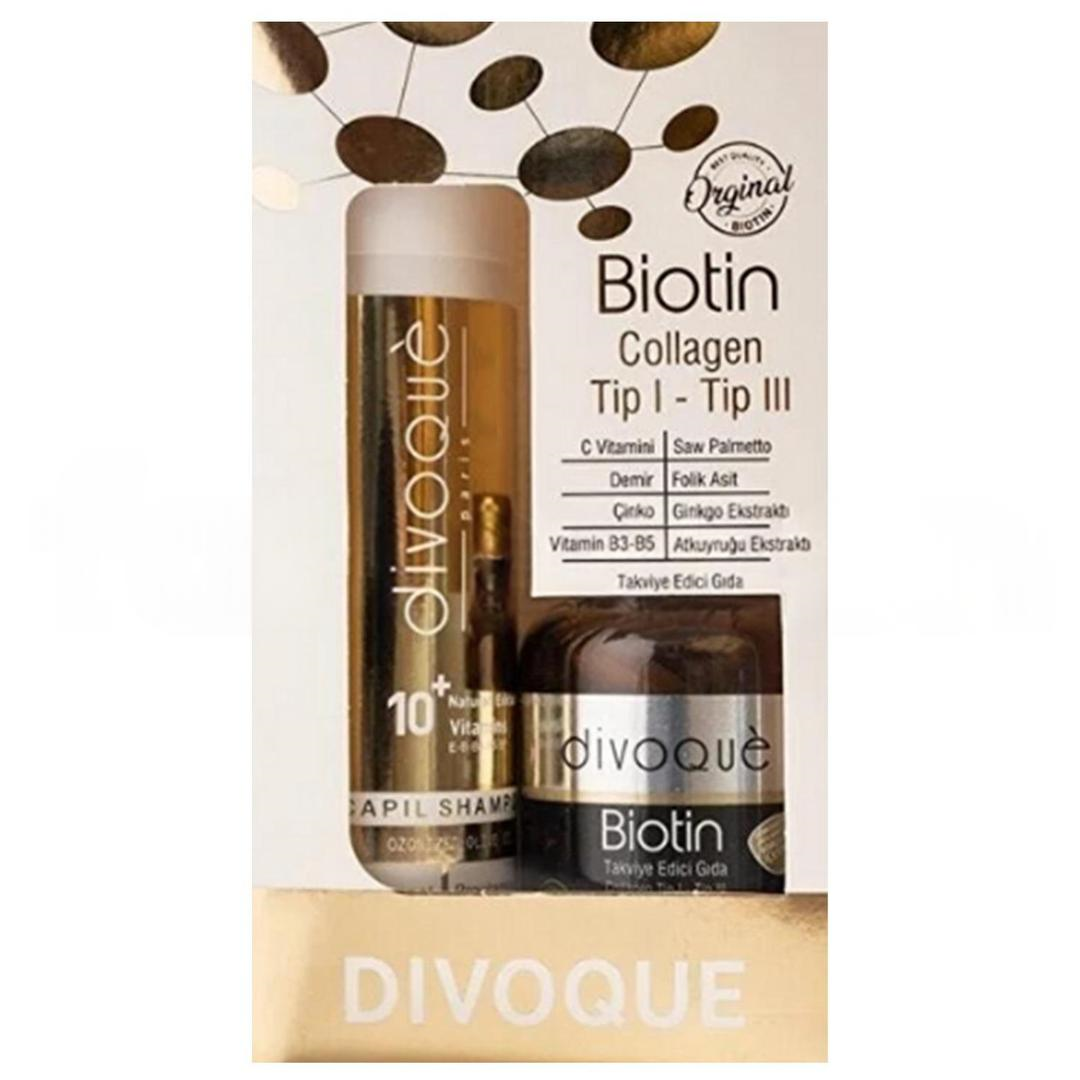 Divogue Biotin 5000 Mcg 60 Tablet + Divoque Procapil Şampuan 200 ml