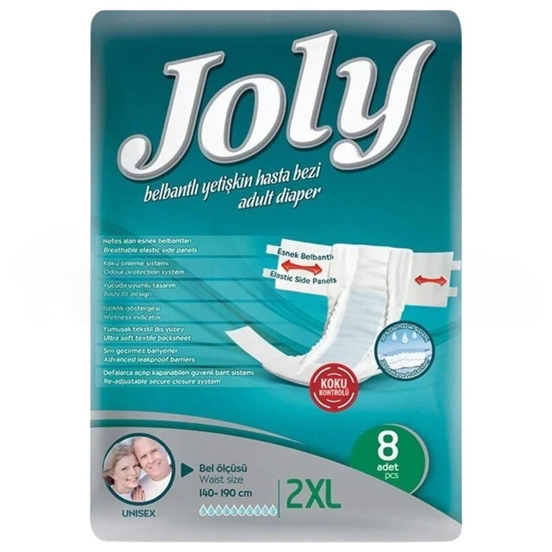 Joly Hasta Bezi Belbantlı Bel Ölçüsü 140-190 cm xxLarge 8 Adet