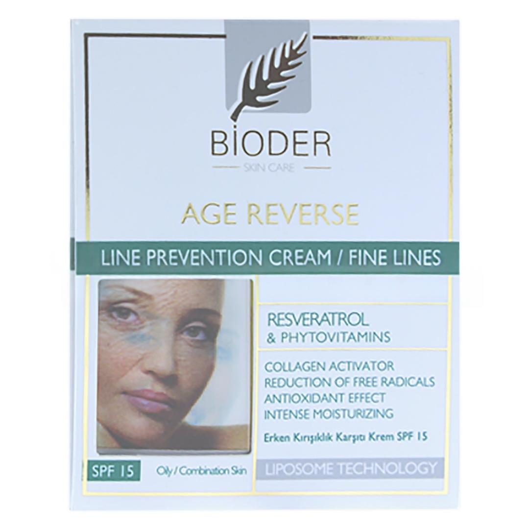 Bioder Age Reverse Erken Kırışıklık Karşıtı Yağlı & Karma Ciltler İçin Krem SPF15 50 ml