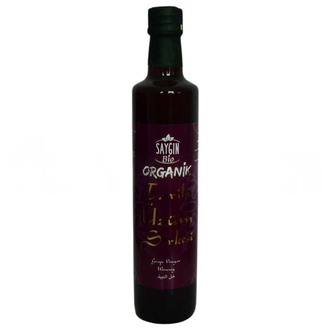 Saygın Tarihi Organik Üzüm Sirkesi Cam Şişe 500 ml