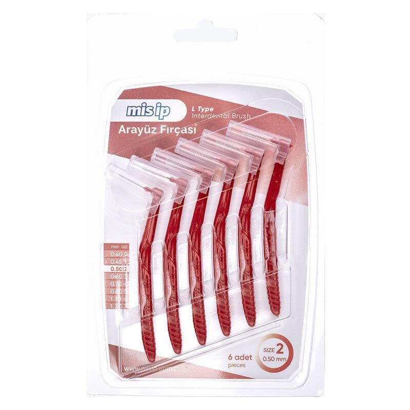 Mis İp Arayüz Fırçası 6 Adet - Size 2 - 0.50mm