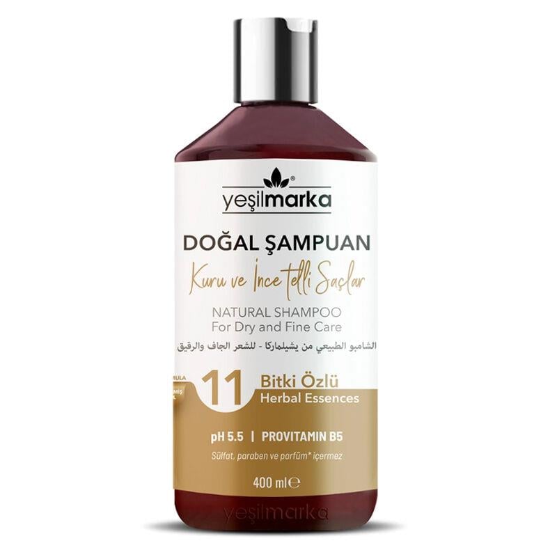 Yeşilmarka Kuru ve İnce Telli Saçlar İçin Doğal Şampuan 400 ml