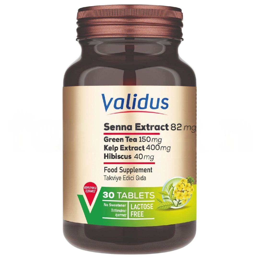 Validus Senna + Hibiscus + Green Tea + Kelp Extract 30 Tablet