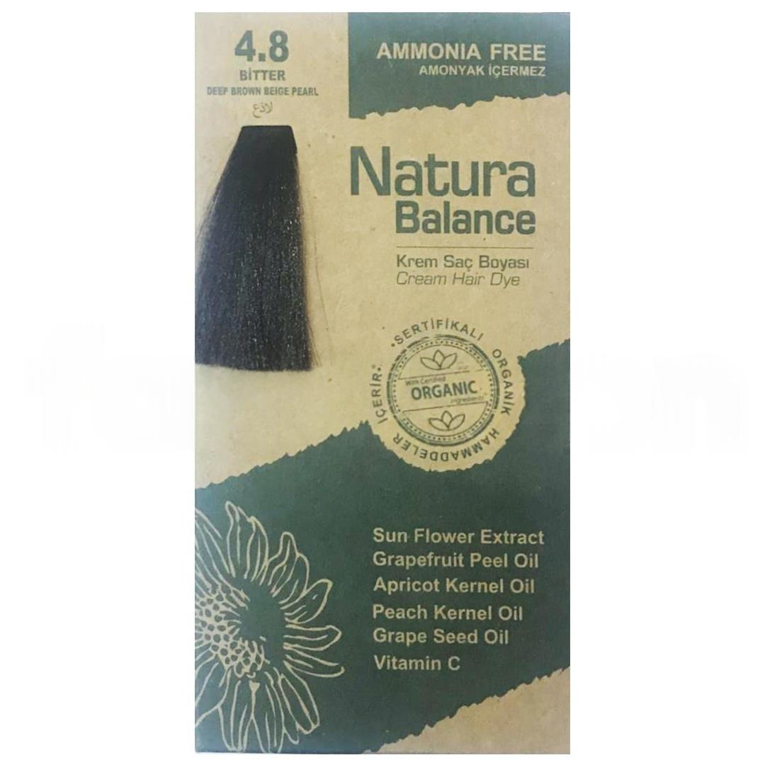 Natura Balance Organik Krem Saç Boyası 60 ml - 4.8 Bitter
