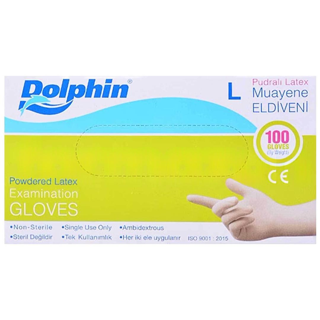 Dolphin Pudralı Eldiven Large 100'lü