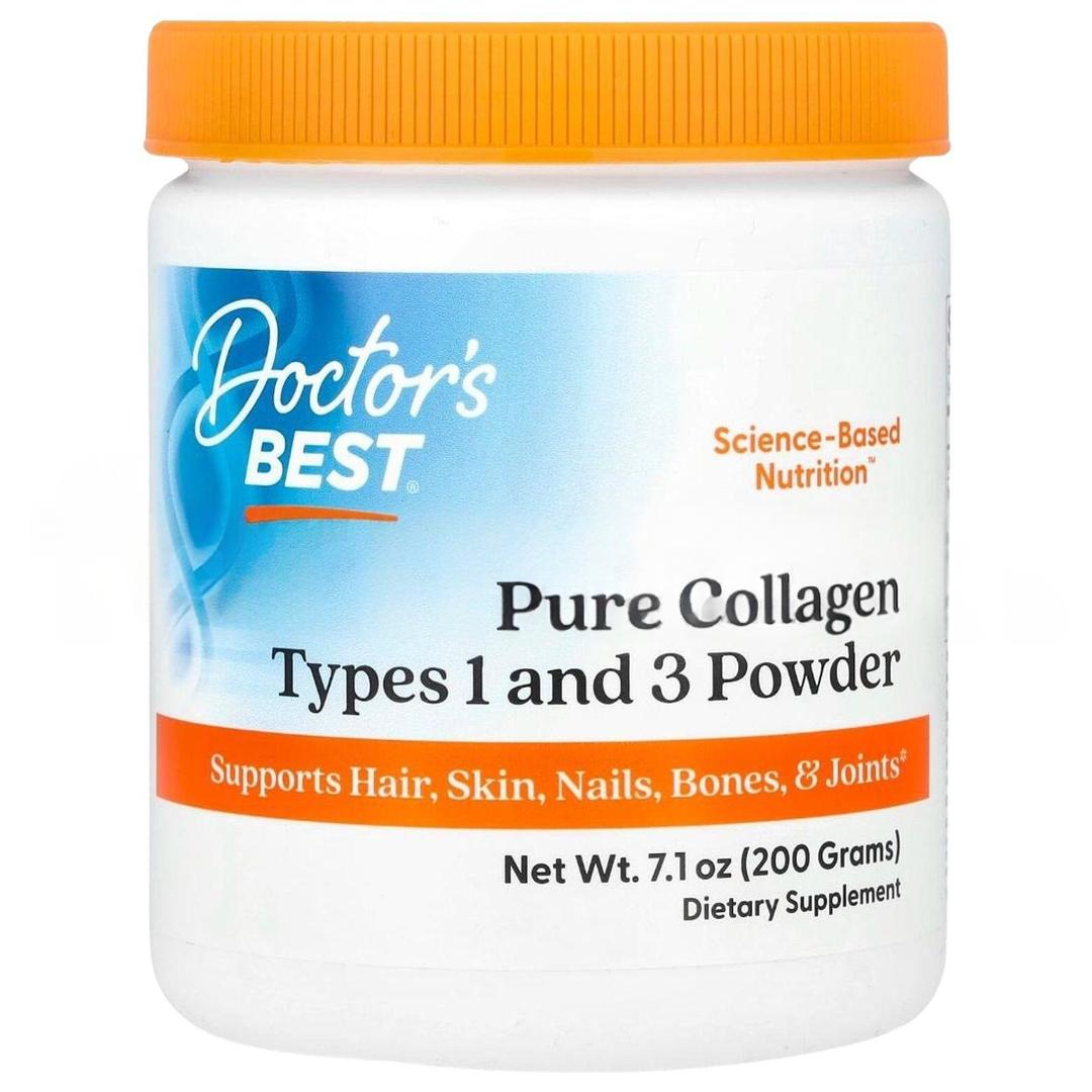 Doctor's Best Pure Collagen Types 1 And 3 Powder 7.1 oz 200 gr - İthal