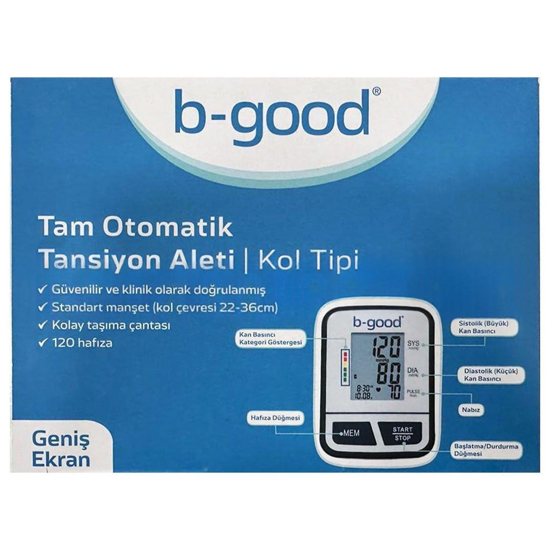 B-Good Tam Otomatik Hafızalı Tansiyon Aleti Kol Tipi Bgta 11