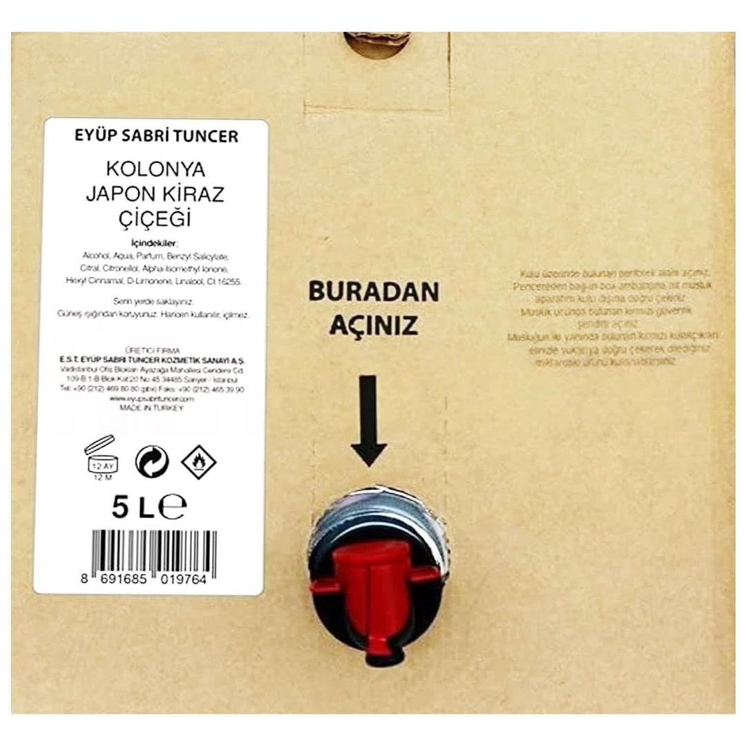 Eyüp Sabri Tuncer Japon Kiraz Çiçeği Kolonyası 5 lt - Bag İn Box