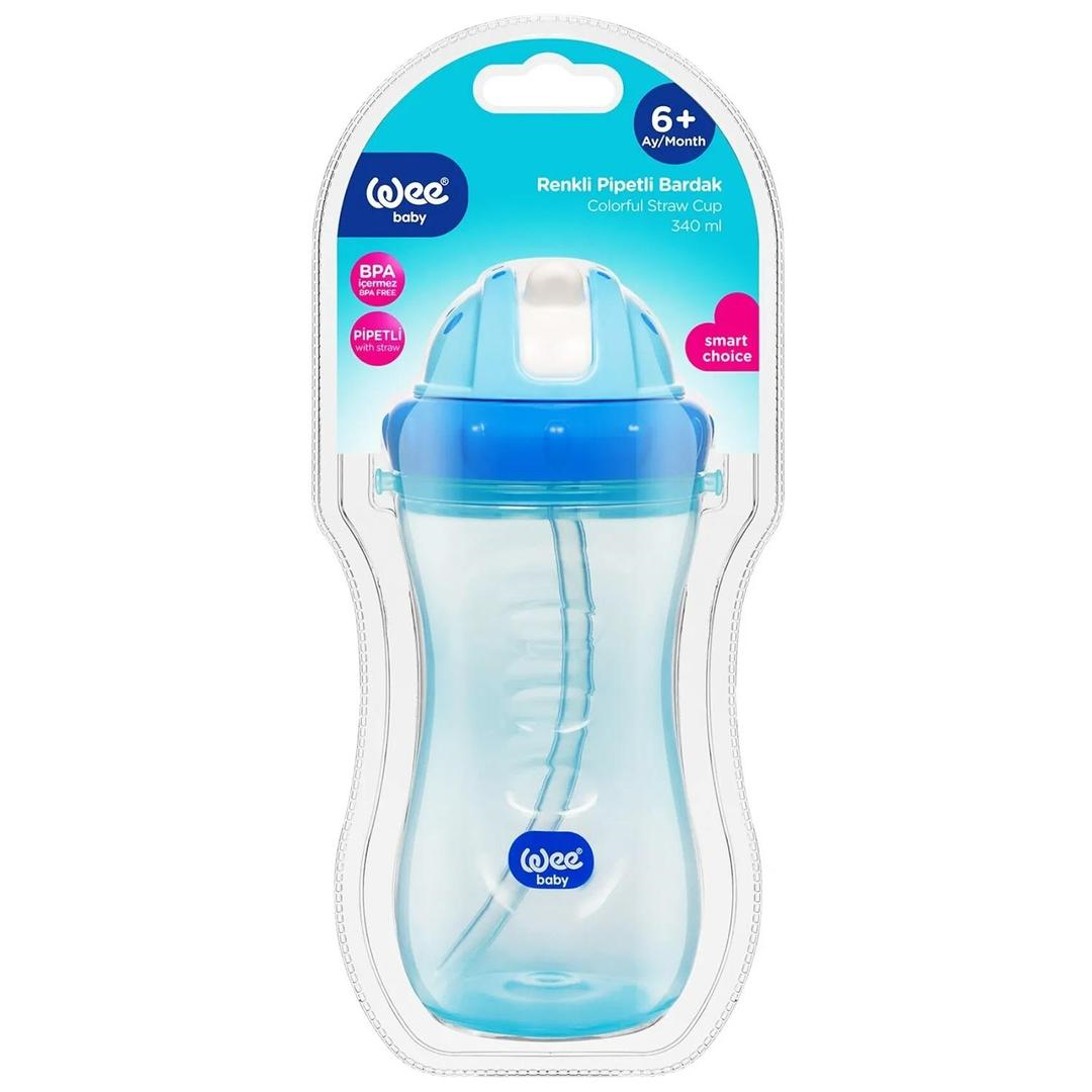 Wee Baby 761 Pipetli Bardak 340 ml - Mavi