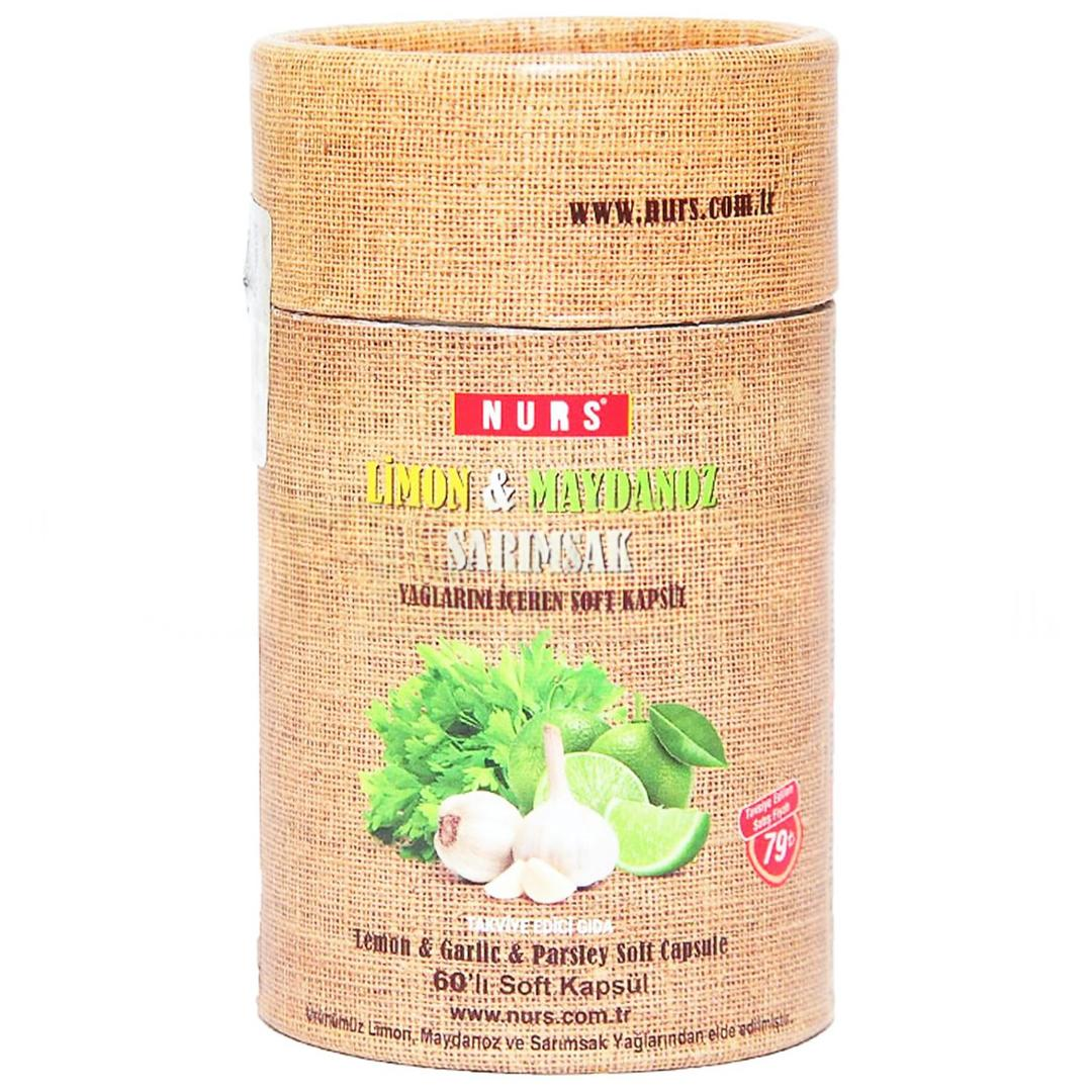 Nurs Lokman Hekim Limon & Maydanoz & Sarımsak 60 Softgel