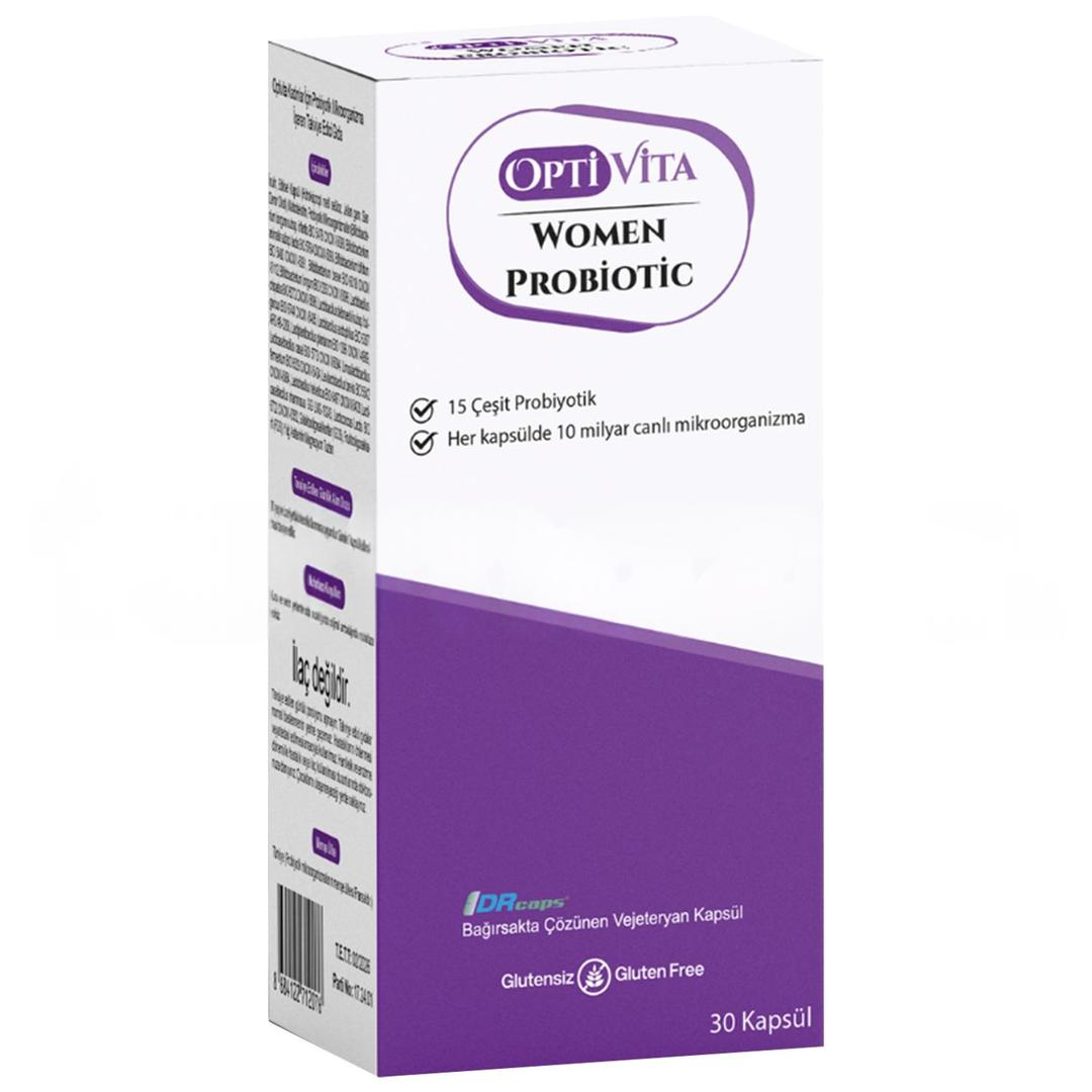 Optivita Women Probiotic Kadınlar İçin Probiyotik Mikroorganizma 30 Kapsül