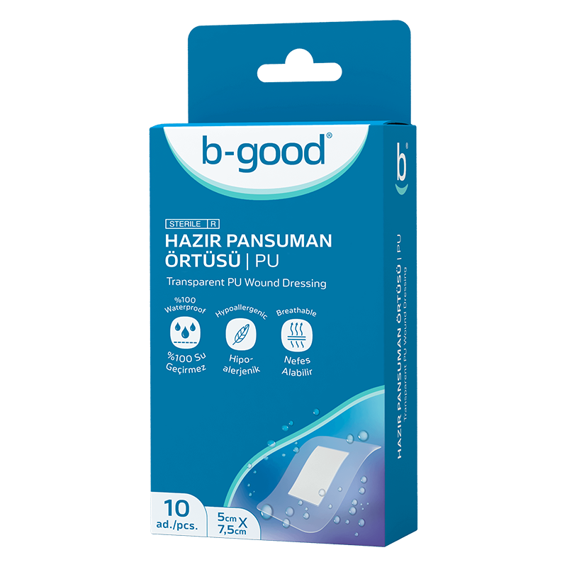 B - Good Hazır Pansuman Örtüsü 5 cm x 7.5 cm 10 Adet