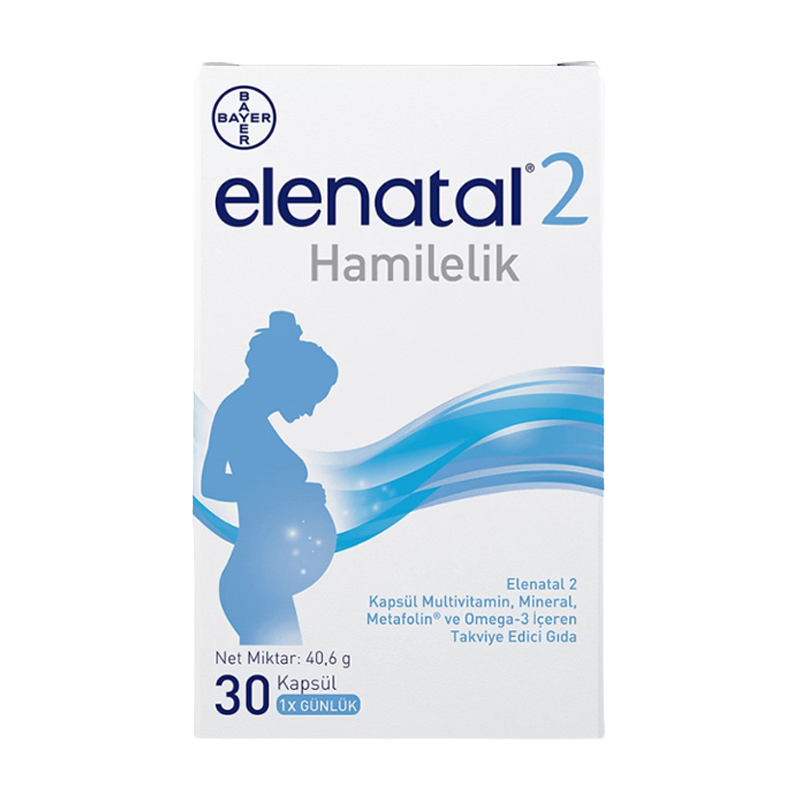 ELENATAL 2 30 KAPSÜL EMZİRME DÖNEMİ OMEGA 3 MULTİVİTAMİN MİNERAL