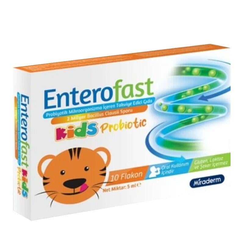 ENTEROFAST KIDS PROBIOTIC 10 FLAKON PROBİYOTİK MİKROORGANİZMA