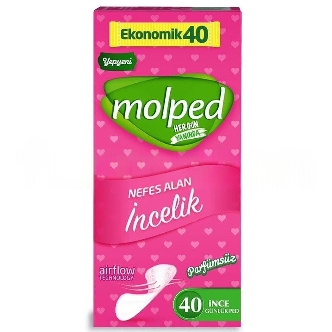 Molped İnce Günlük Ped Ekonomik Parfümsüz 40'lı