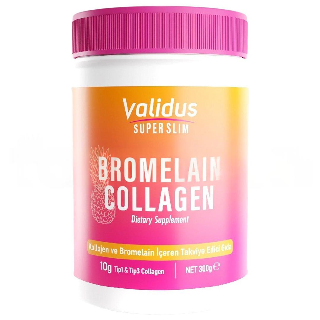 Validus Collagen Peptides Bromelain Powder 300 gr