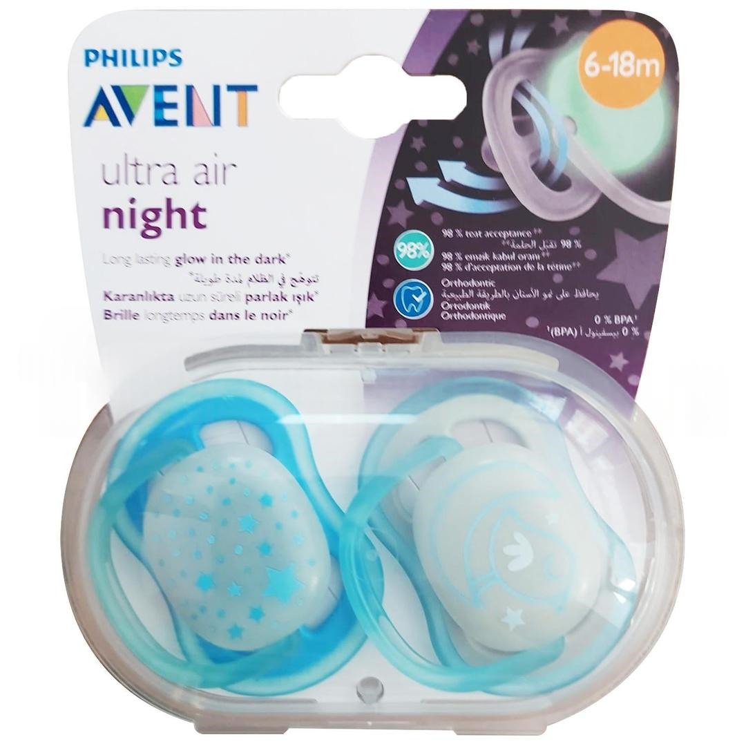 Avent SCF376/21 Ultra Air Karanlıkta Parlar Emzik 6 - 18 Ay Erkek