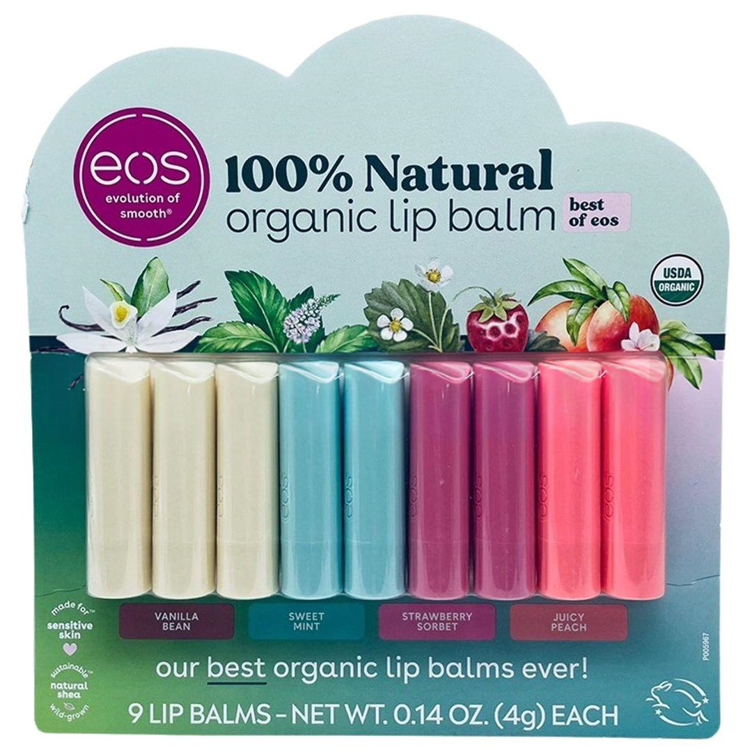 Eos Lip Balm 9'lu Stick - Van+ Mint + Sor + Peach