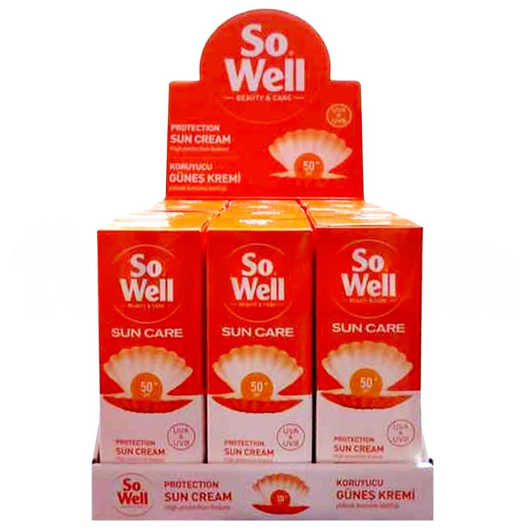 So Well Güneş Kremi SPF50+ 100 ml - 12'li Stant