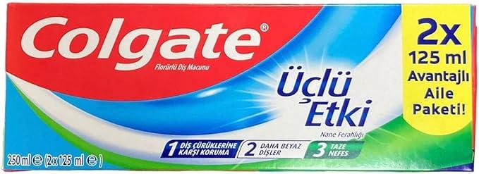 Colgate Üçlü Etki 2x125 ml Diş Macunu