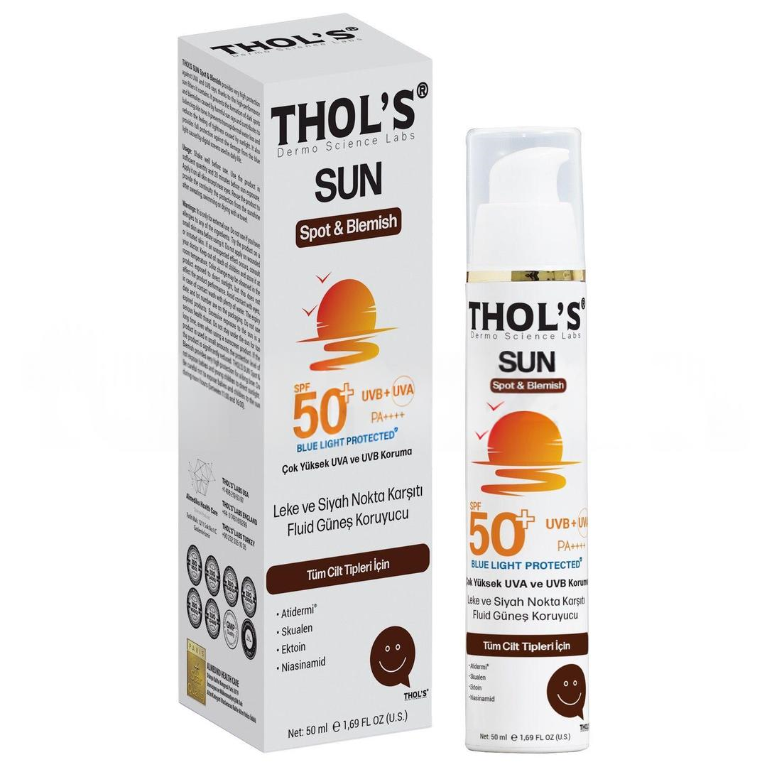 Thol's Sun Spot & Blemish TB16 Leke ve Siyah Nokta Karşıtı Fluid Güneş Koruyucu SPF50+ 50 ml