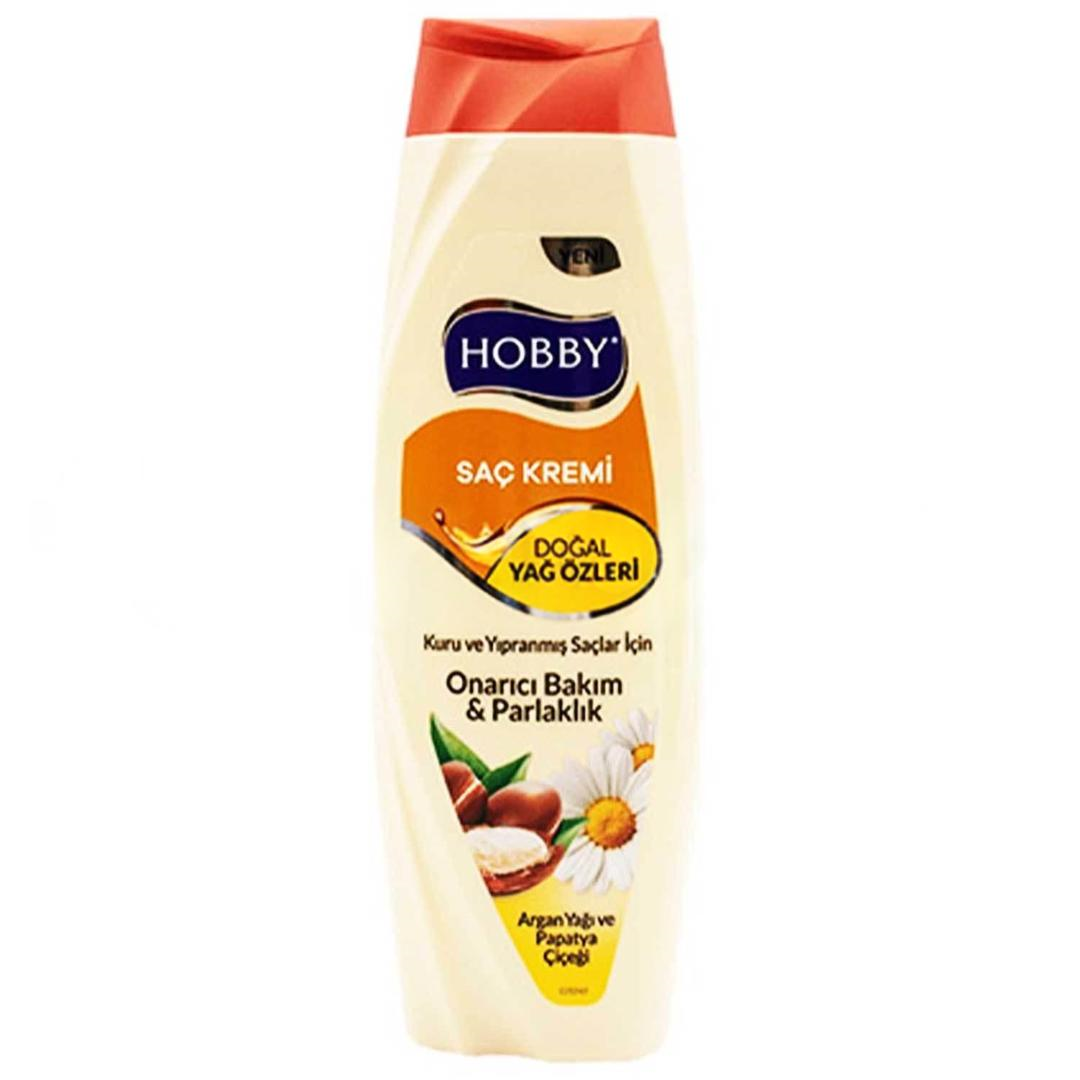 Hobby Kuru ve Yıpranmış Saçlar Argan Yağı ve Papatya Saç Kremi 600 ml