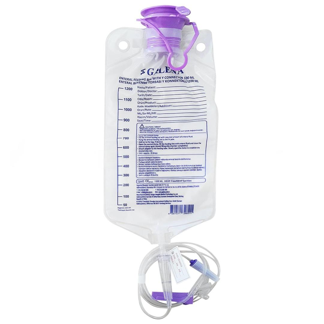 Galena Enteral Beslenme Torbası Gravity Y Konektörlü 1200 ml