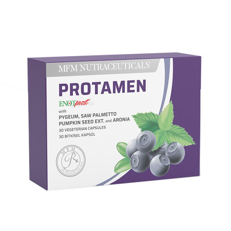 MFM NUTRACEUTICALS Protamen Bitki Ekstreleri İçeren Takviye Edici Gıda - 30 Bitkisel Kapsül