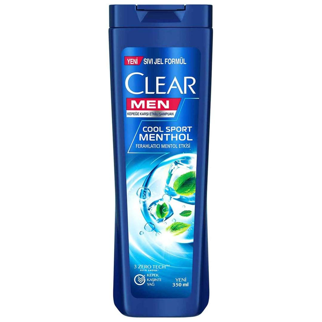 Clear Şampuan Men Cool Sport Mentol Kepeğe Karşı Etkili 350 ml