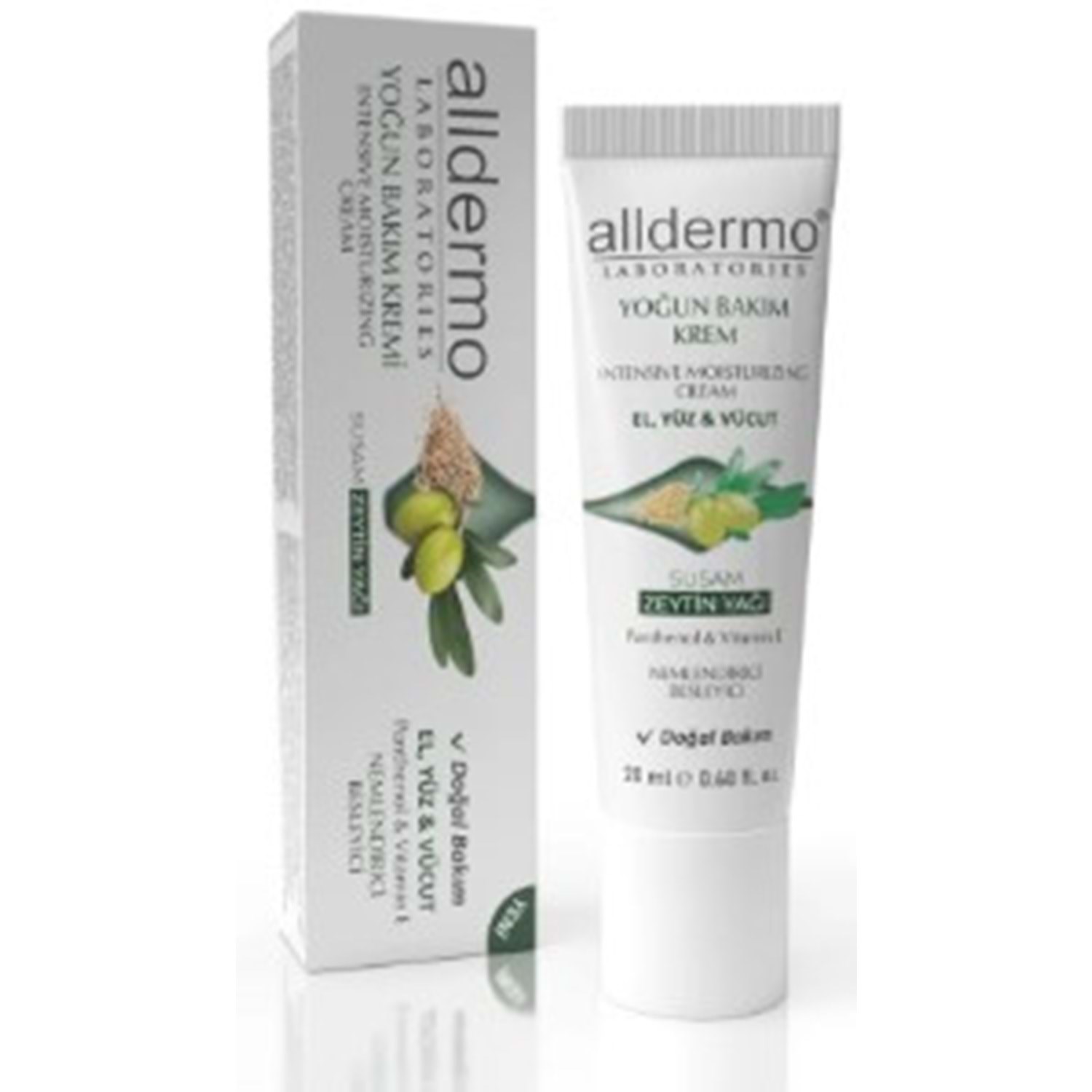 Alldermo Yoğun Bakım Kremi Susam Zeytin Yağı 20ml