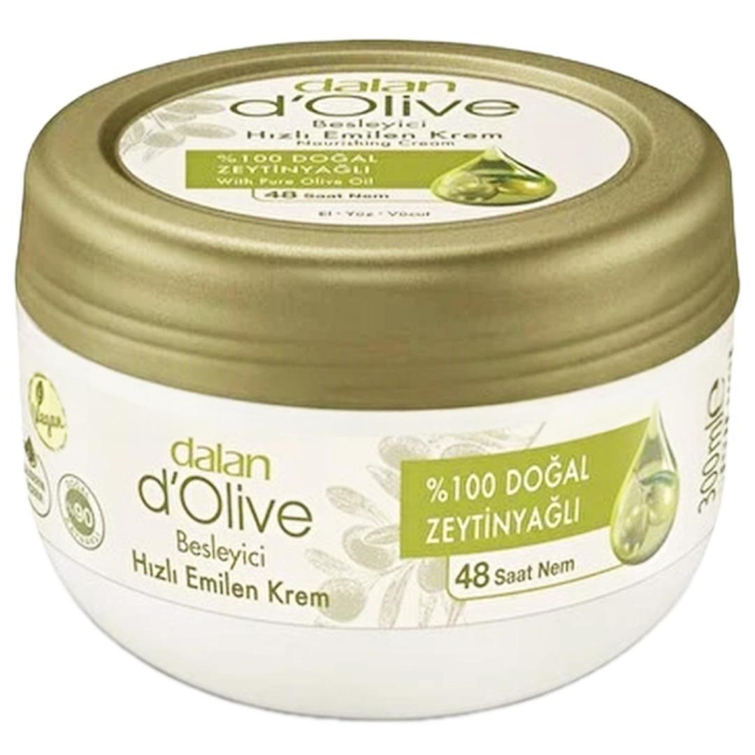 Dalan Dolive Besleyici Krem Hızlı Emilen Zeytinyağlı Kavanoz 300 ml
