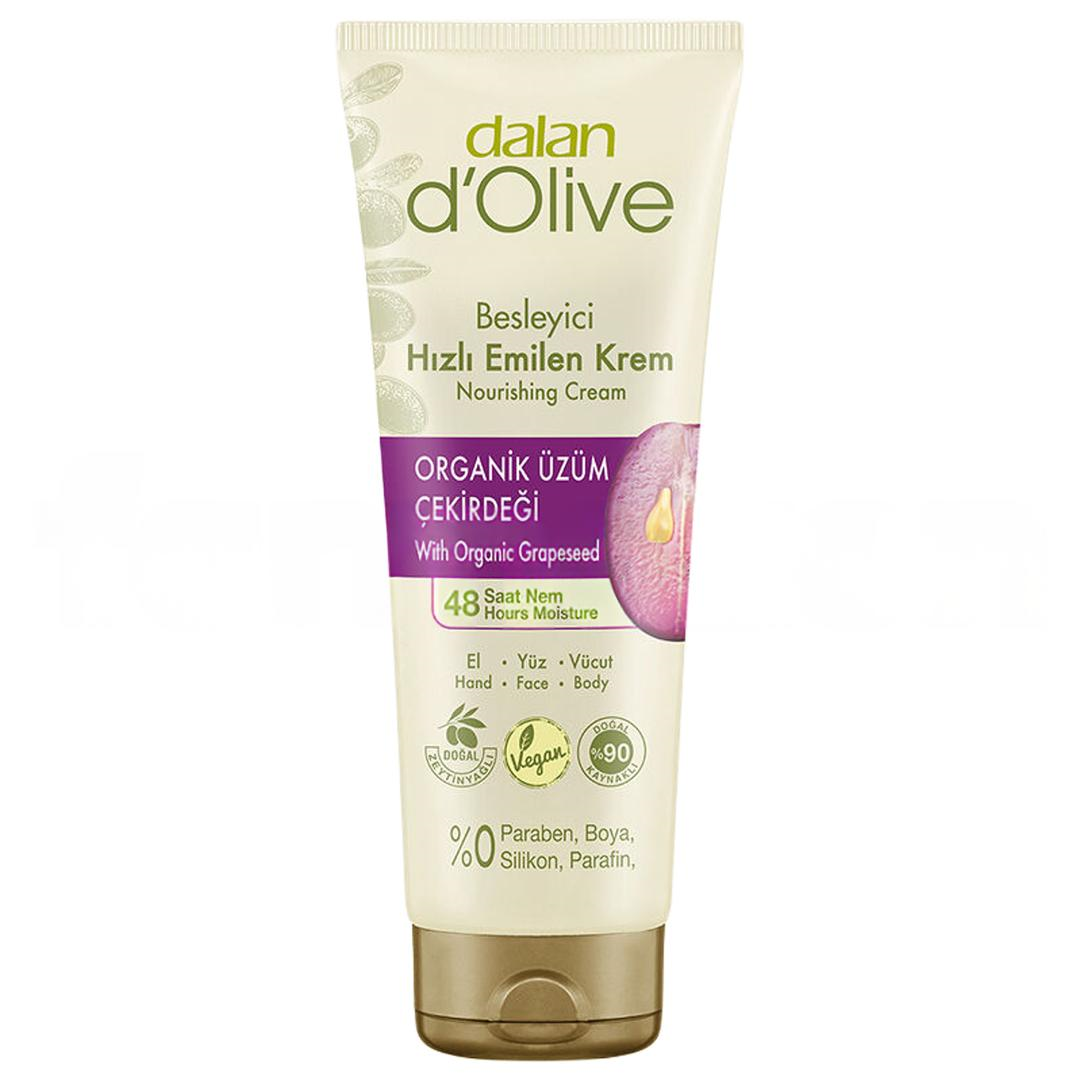 Dalan D'Olive Tüp Krem Organik Üzüm Çekirdeği 250 ml