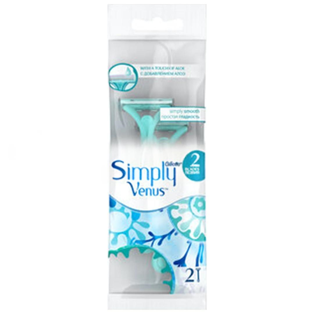Gillette Venus Simply 2 Blades Tıraş Bıçağı Mavi 2'li